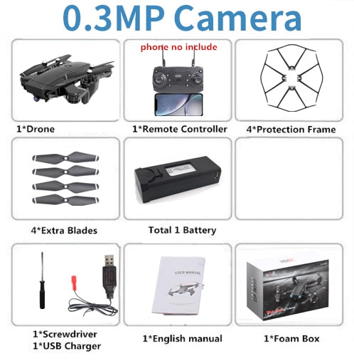 H13 RC 4K Drone With Wide-angle WiFi HD Camera