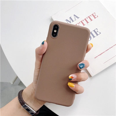 Luxury Thin Soft Color Phone Case