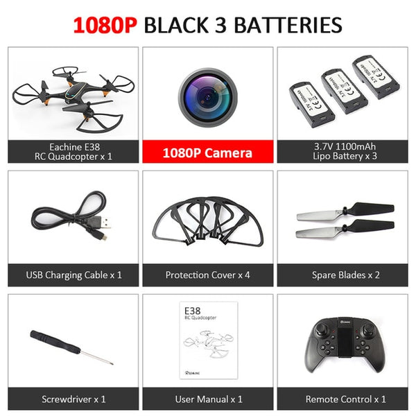 Optical Flow 1080P HD Dual Camera Drone