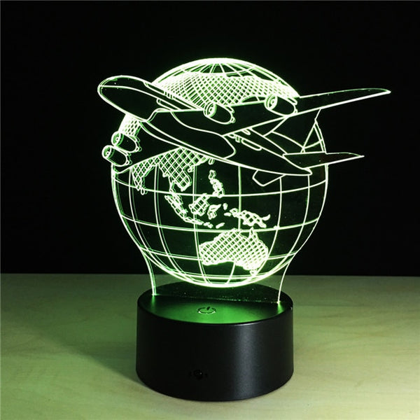 Air Plane 3D Light LED Table Lamp