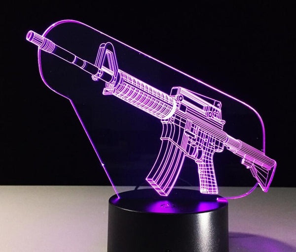 3D LED 7 Colors Touch Lamp