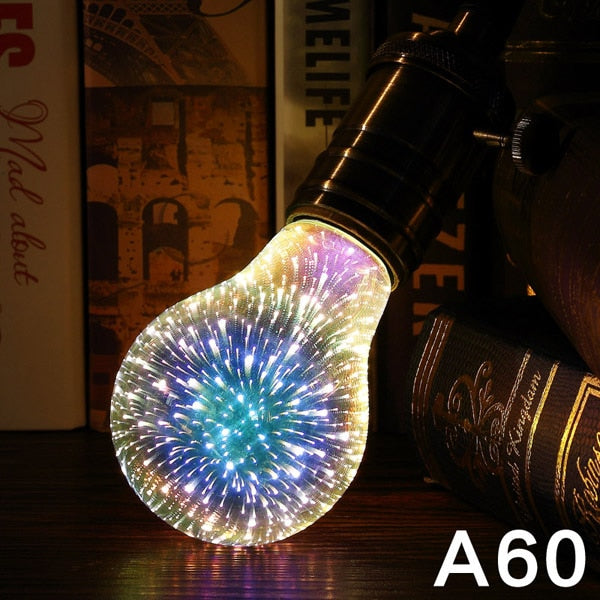 3D Decoration Firework Led Light Bulb