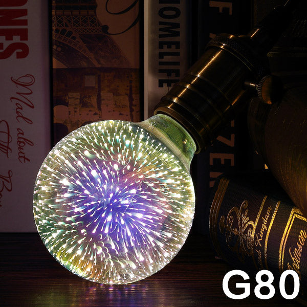 3D Decoration Firework Led Light Bulb