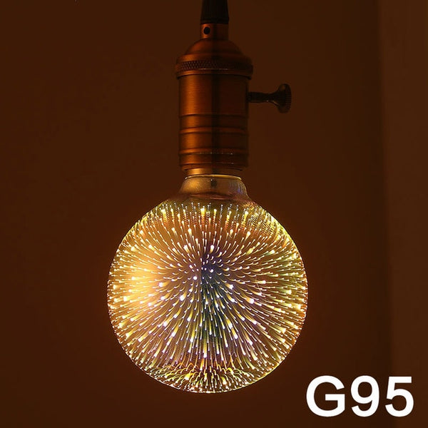 3D Decoration Firework Led Light Bulb