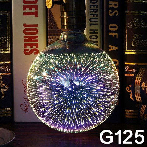 3D Decoration Firework Led Light Bulb