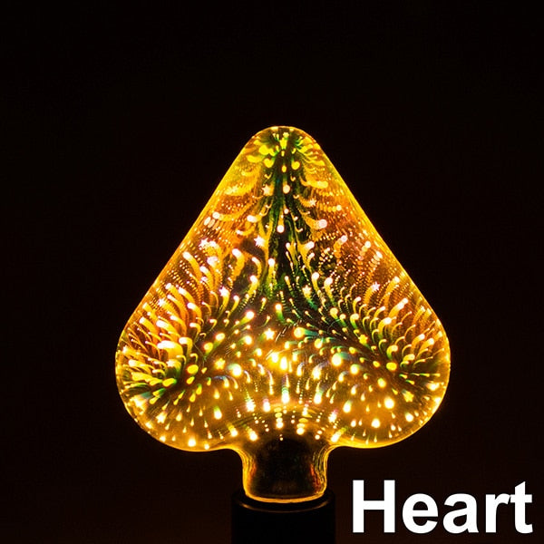 3D Decoration Firework Led Light Bulb